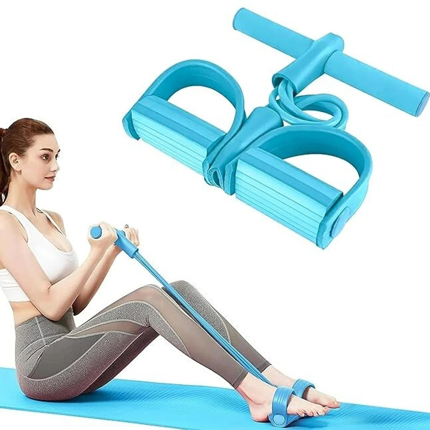 Image of MOLDEST Relayware's Pull Reducer Band Resistance Band Workout Body Pedal Exerciser Tube Resistance Tube