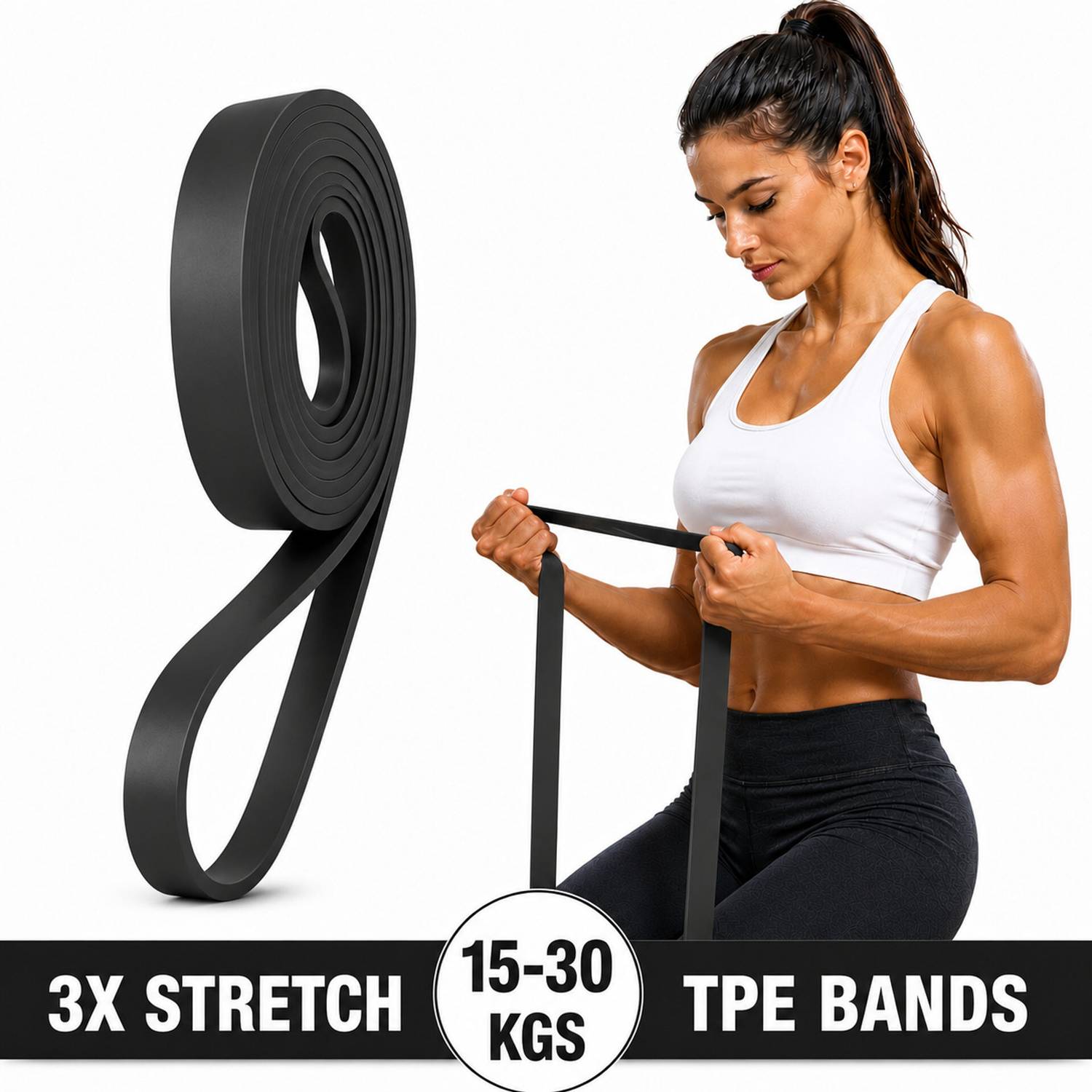 Fitness Scout Resistance Bands for Workout Yoga & Therapy Home Gym Theraband Fitness Band