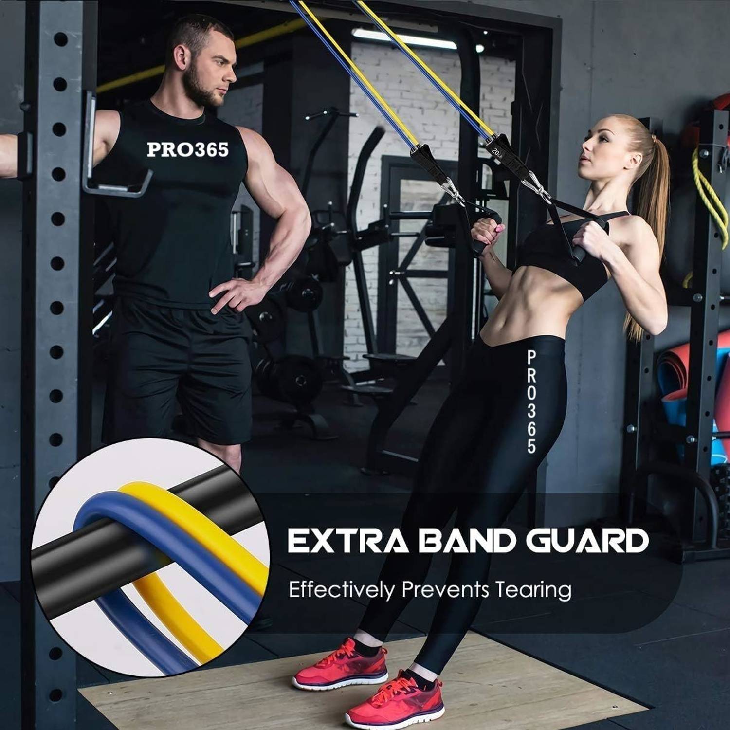 PRO365 Resistance Bands Kit for Home Workout - Image 3