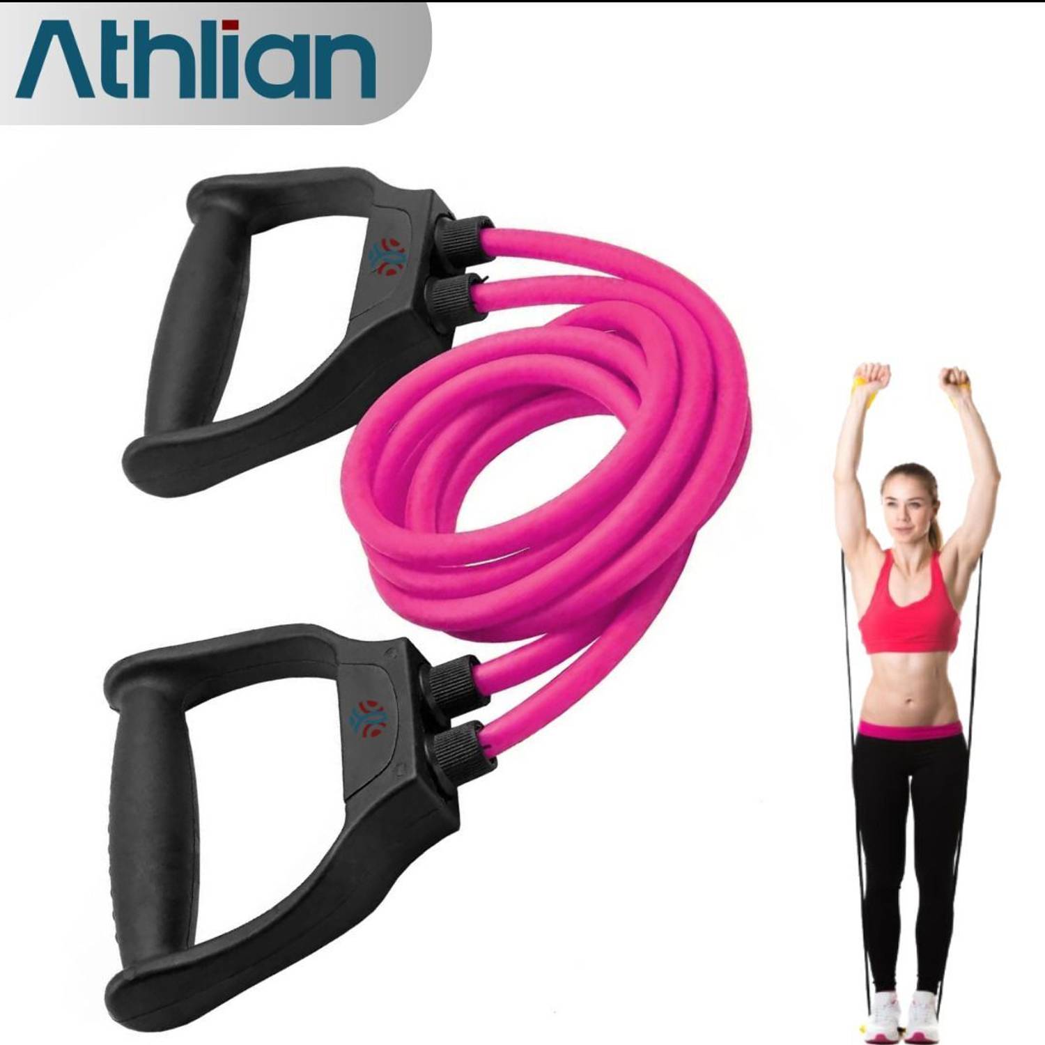 Athlian Premium Toning Tube - High-Durability for Full-Body Workouts Resistance Tube