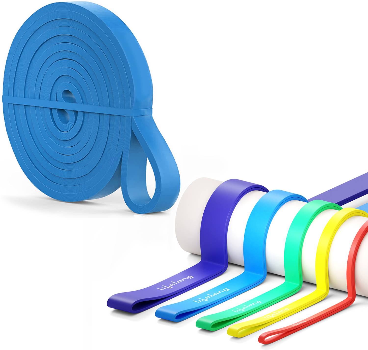 Lifelong Heavy Resistance Band for Workout Set Exercise & Stretching Pull Up Bands for Home Exercise Bands for Gym Men & Women Resistance Bands Loop Bands Toning Bands Resistance Band for Men( Heavy)