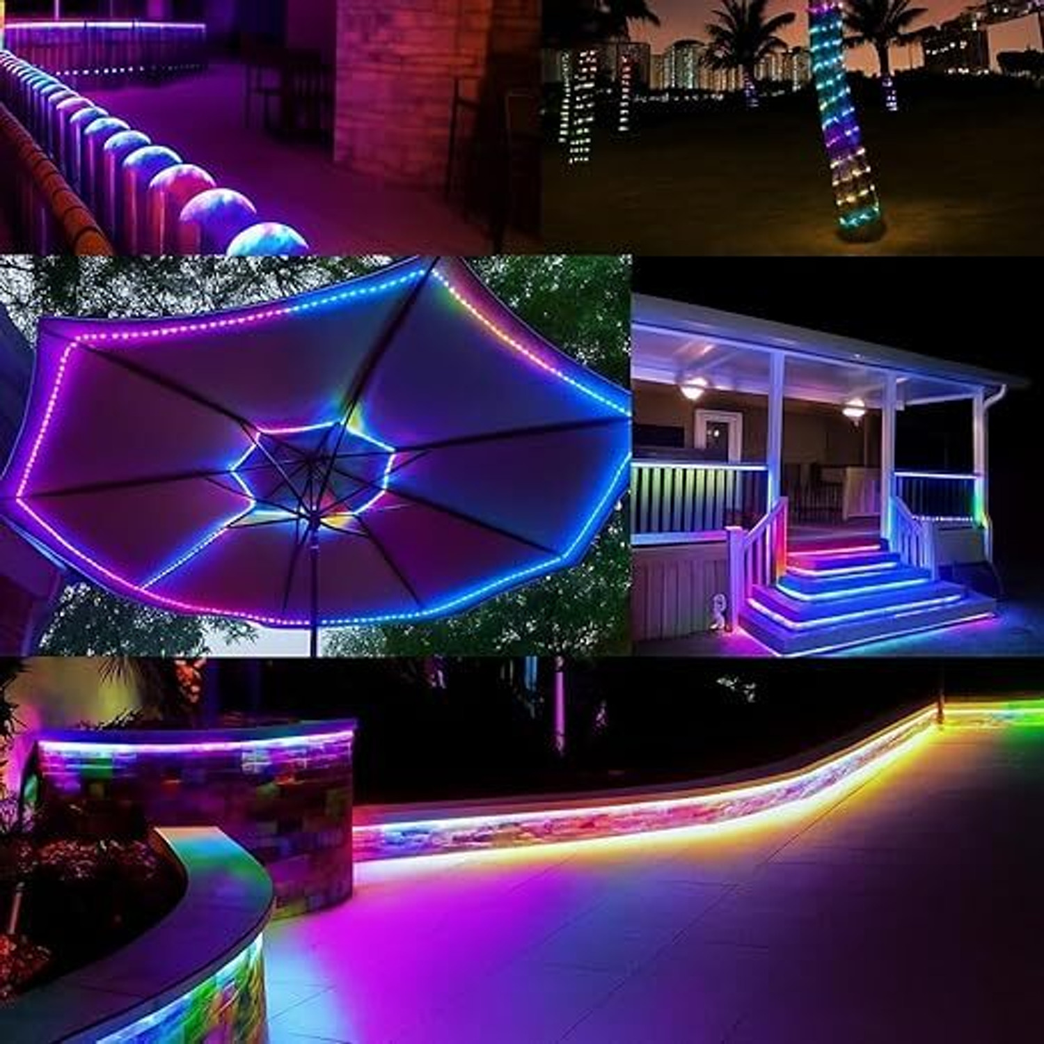 Image of One94Store 1200 LEDs 10 m Multicolor Steady Strip Rice Lights