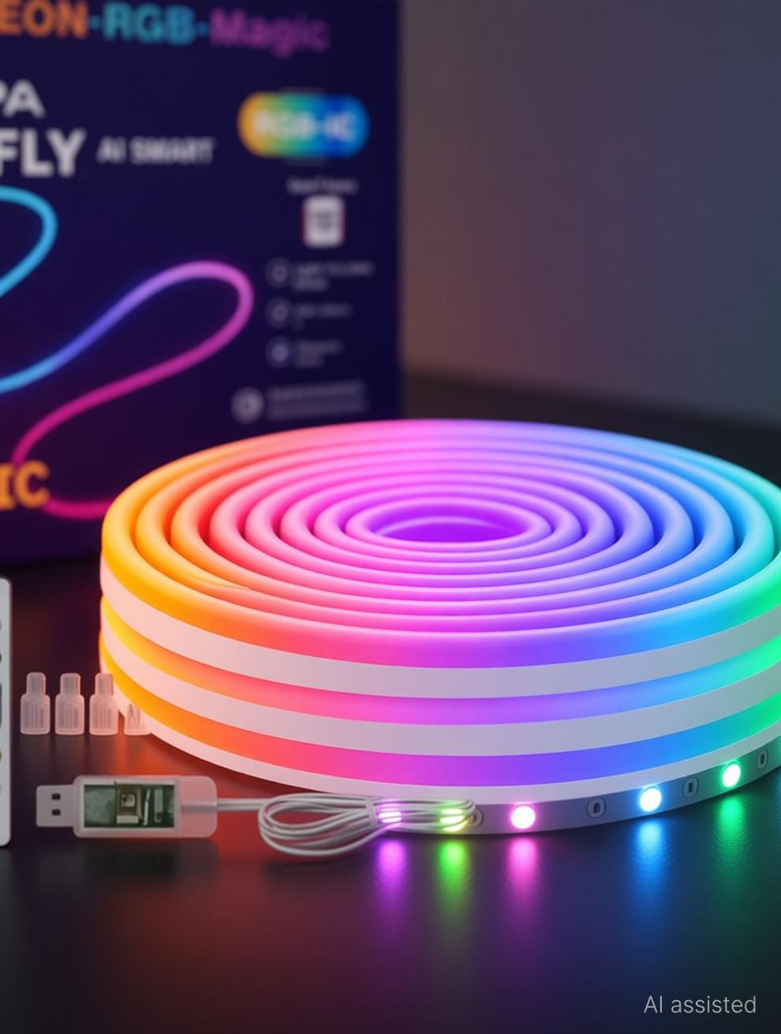 Image of AI SMART 5000 LEDs 5 m Multicolor Color Changing Strip Rice Lights
