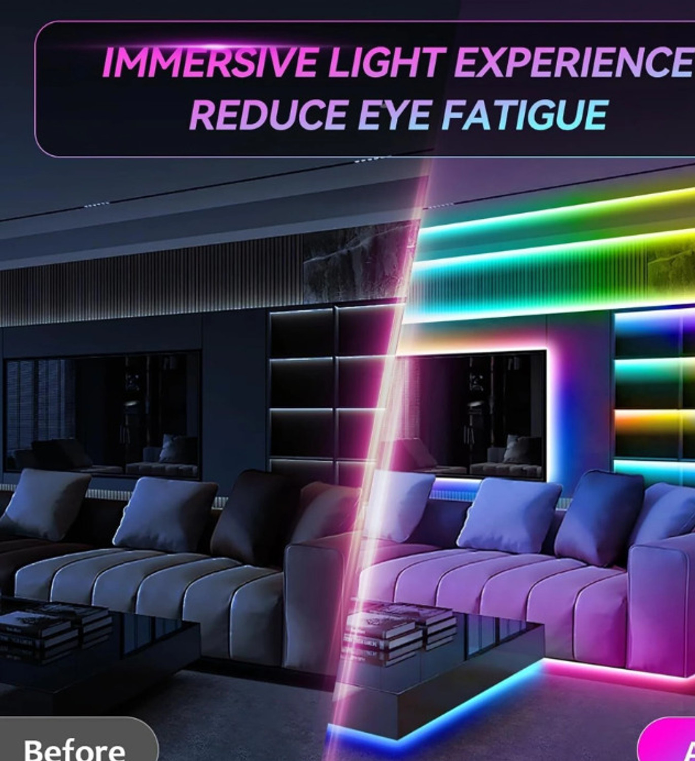 Image of One94Store 300 LEDs 5 m Multicolor Flickering, Color Changing, Steady String Rice Lights