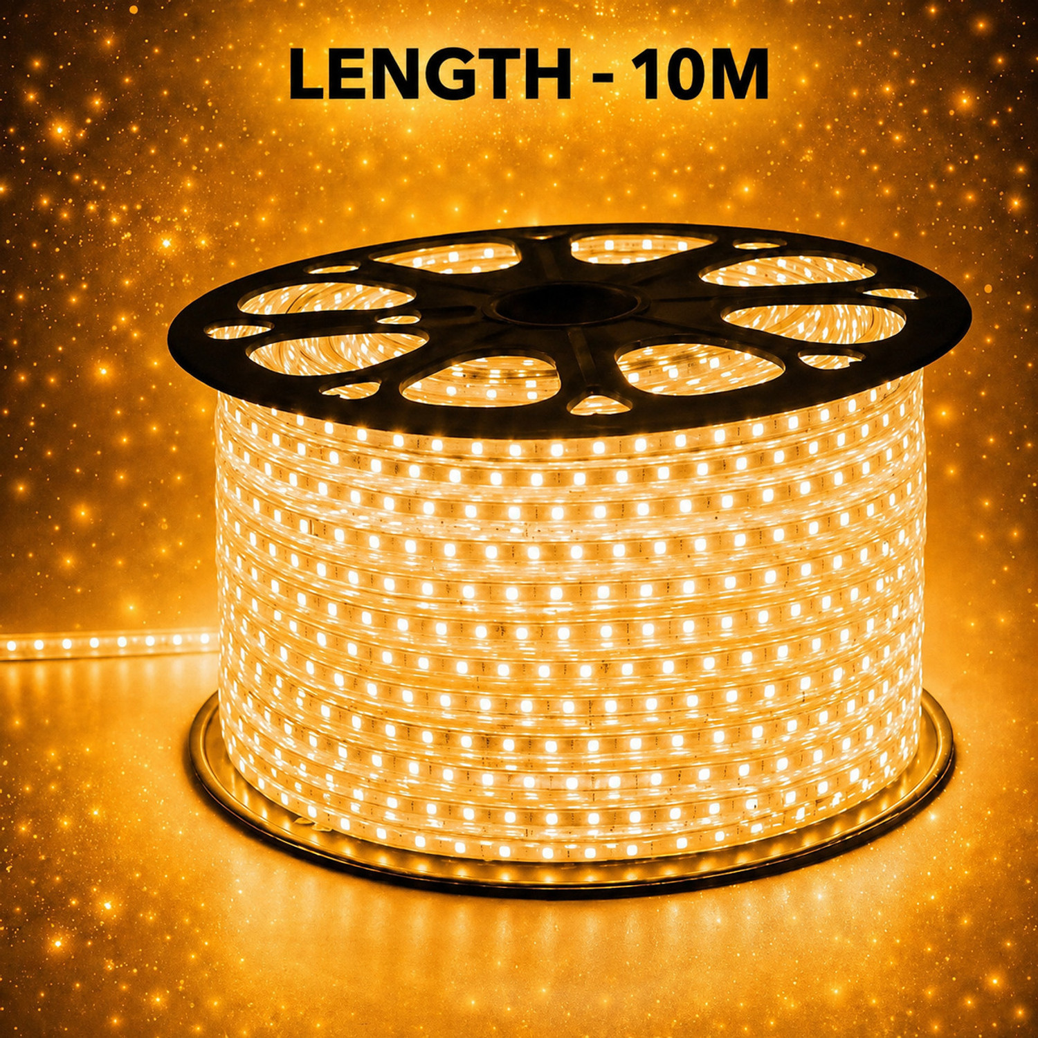 Image of spark world 1200 LEDs 10 m Yellow Steady Strip Rice Lights