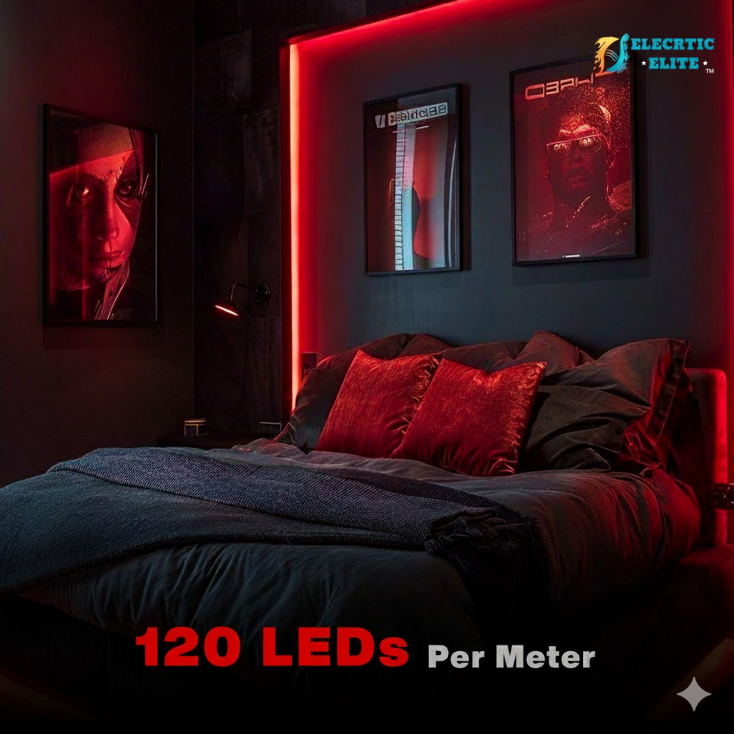 Image of ELECRTIC ELITE 4200 LEDs 30 m Red Steady String Rice Lights