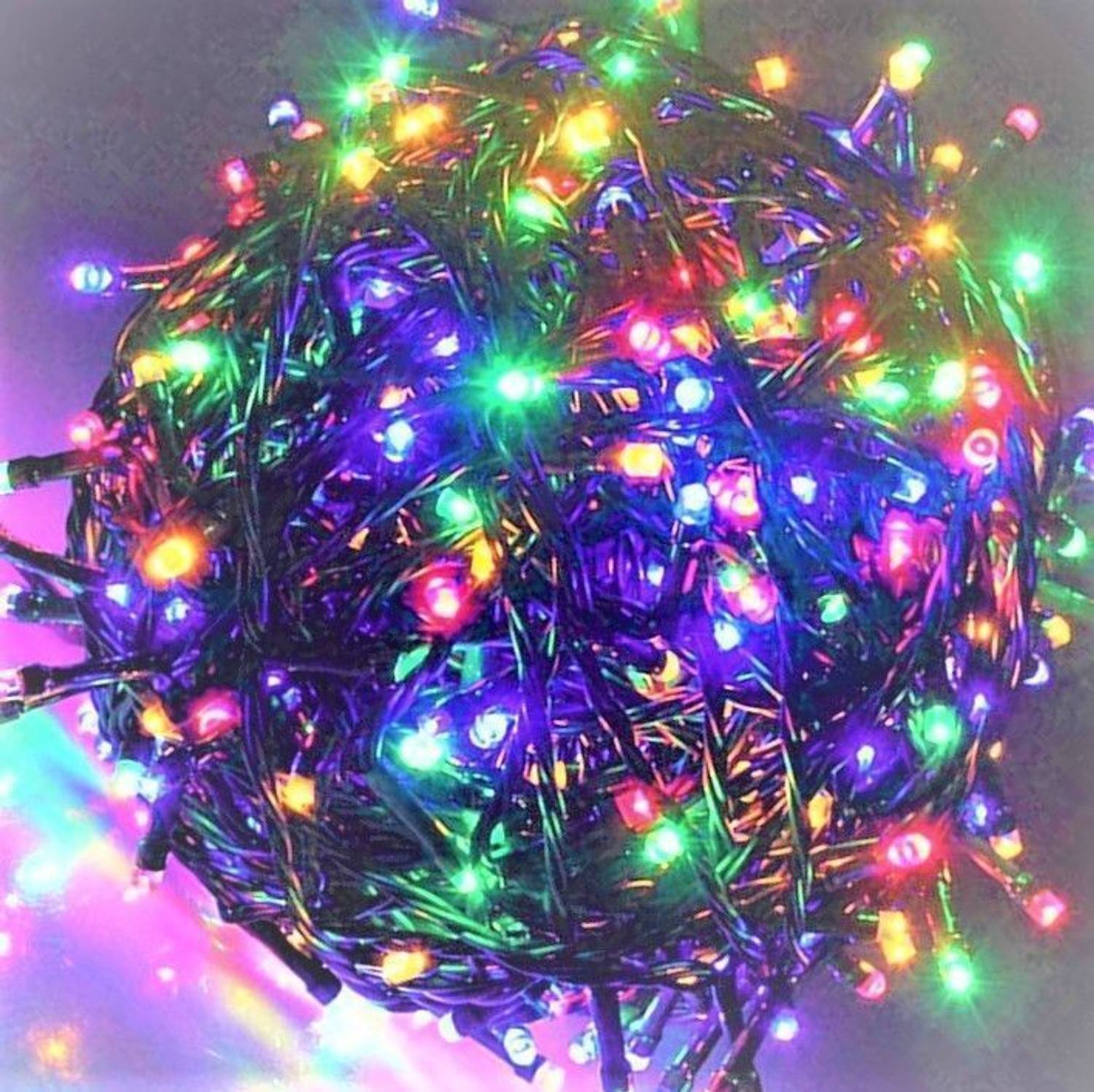 luckys designers 90 LEDs 25.4 m Multicolor Color Changing Christm