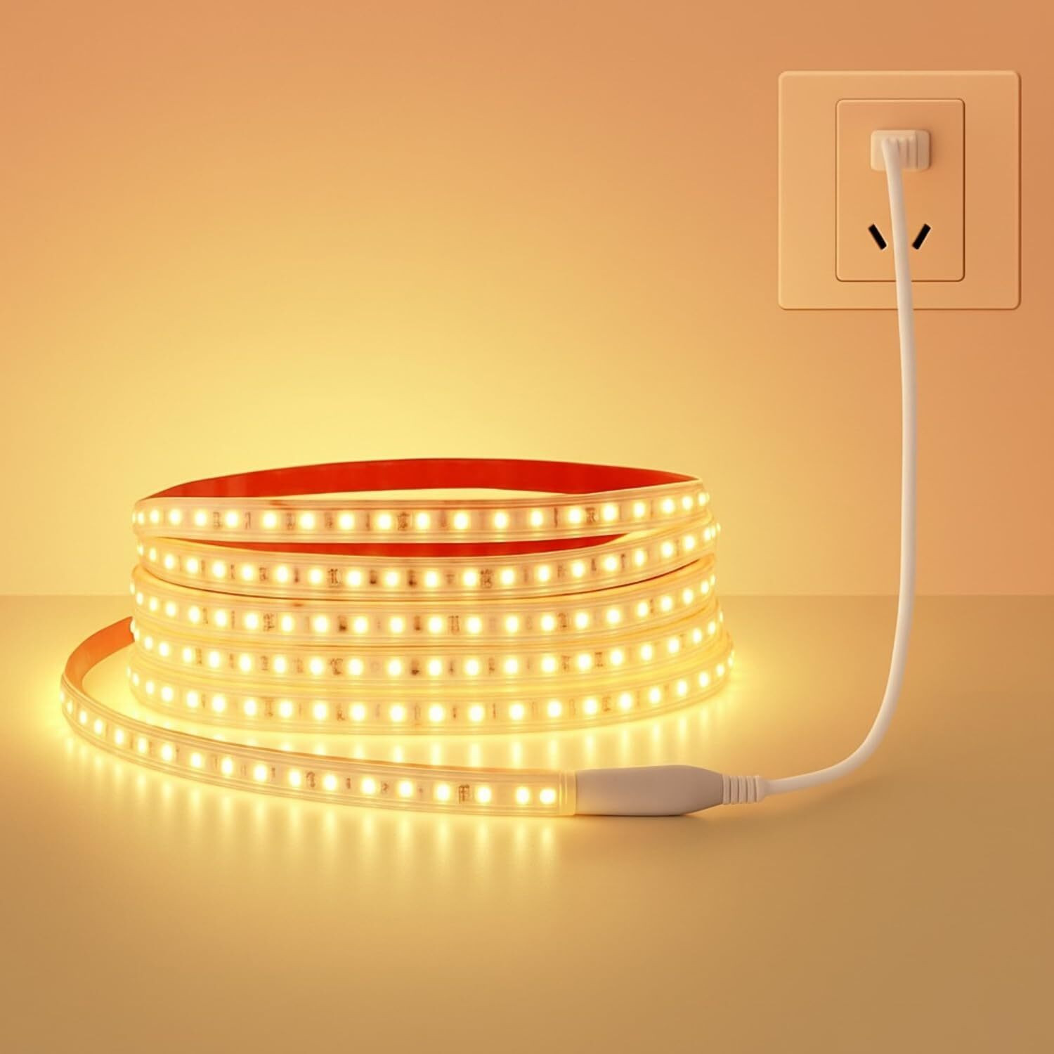 Image of Volt Vision 1300 LEDs 10 m Yellow Steady Strip Rice Lights
