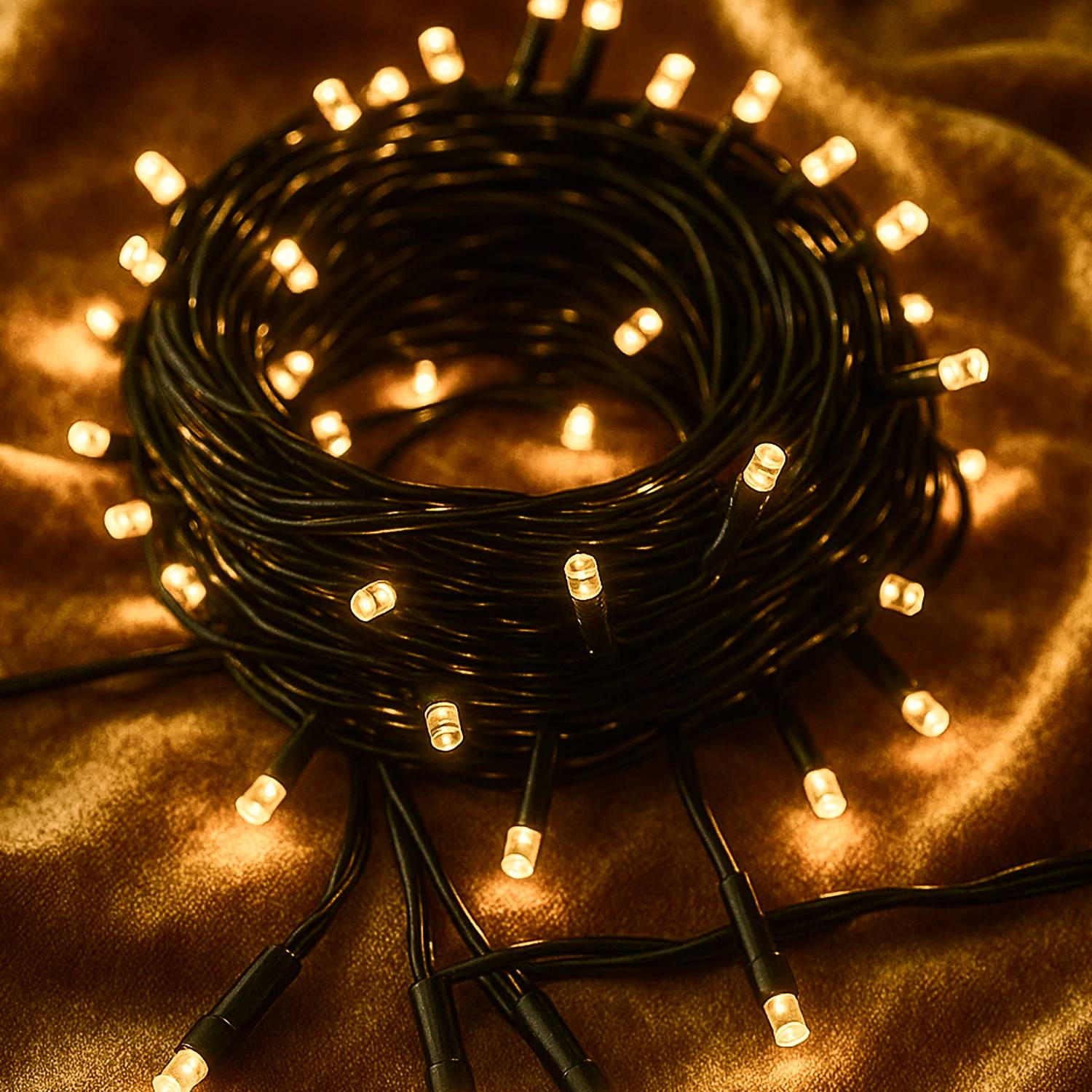 MPROW 40 LEDs 11 m Gold Steady Bulb Rice Lights (Pack of 1)