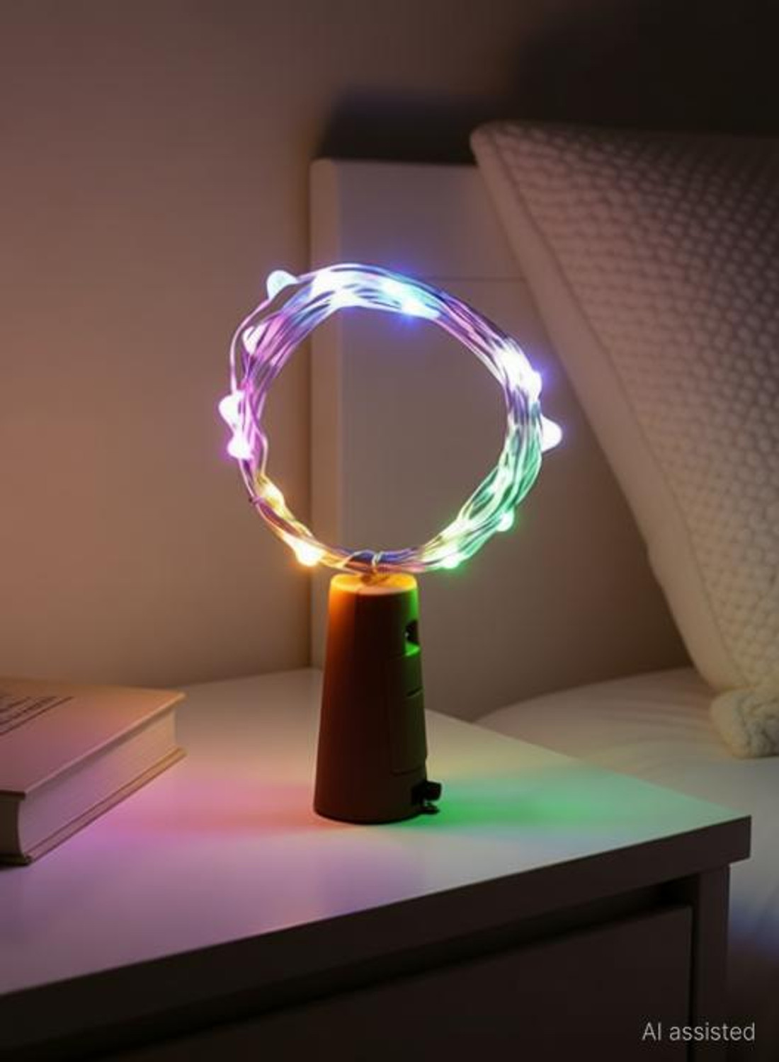 Image of sidhguru 20 LEDs 2 m Multicolor Flickering String Rice Lights