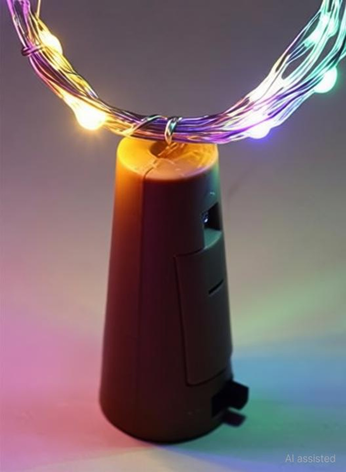 Image of sidhguru 20 LEDs 2 m Multicolor Flickering String Rice Lights