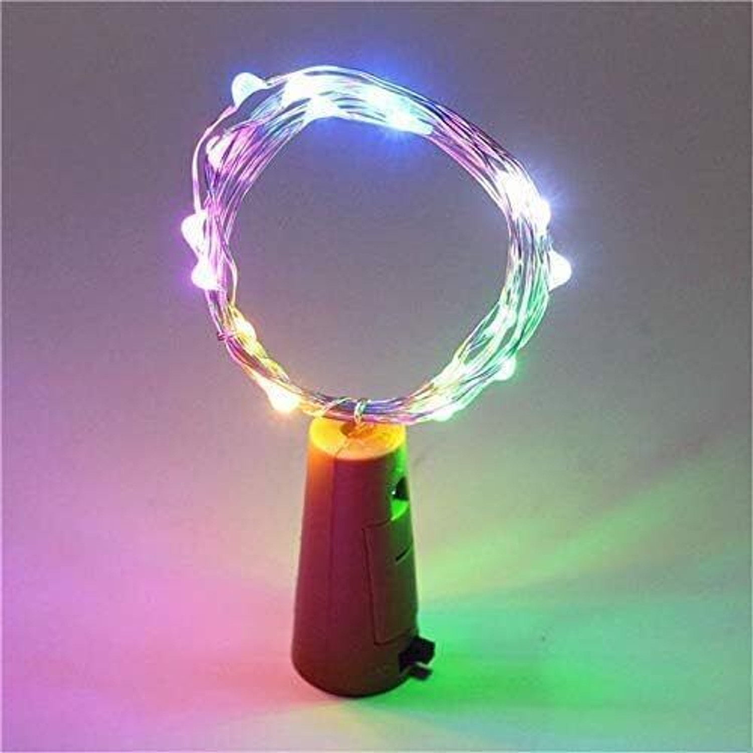 Image of sidhguru 20 LEDs 2 m Multicolor Flickering String Rice Lights