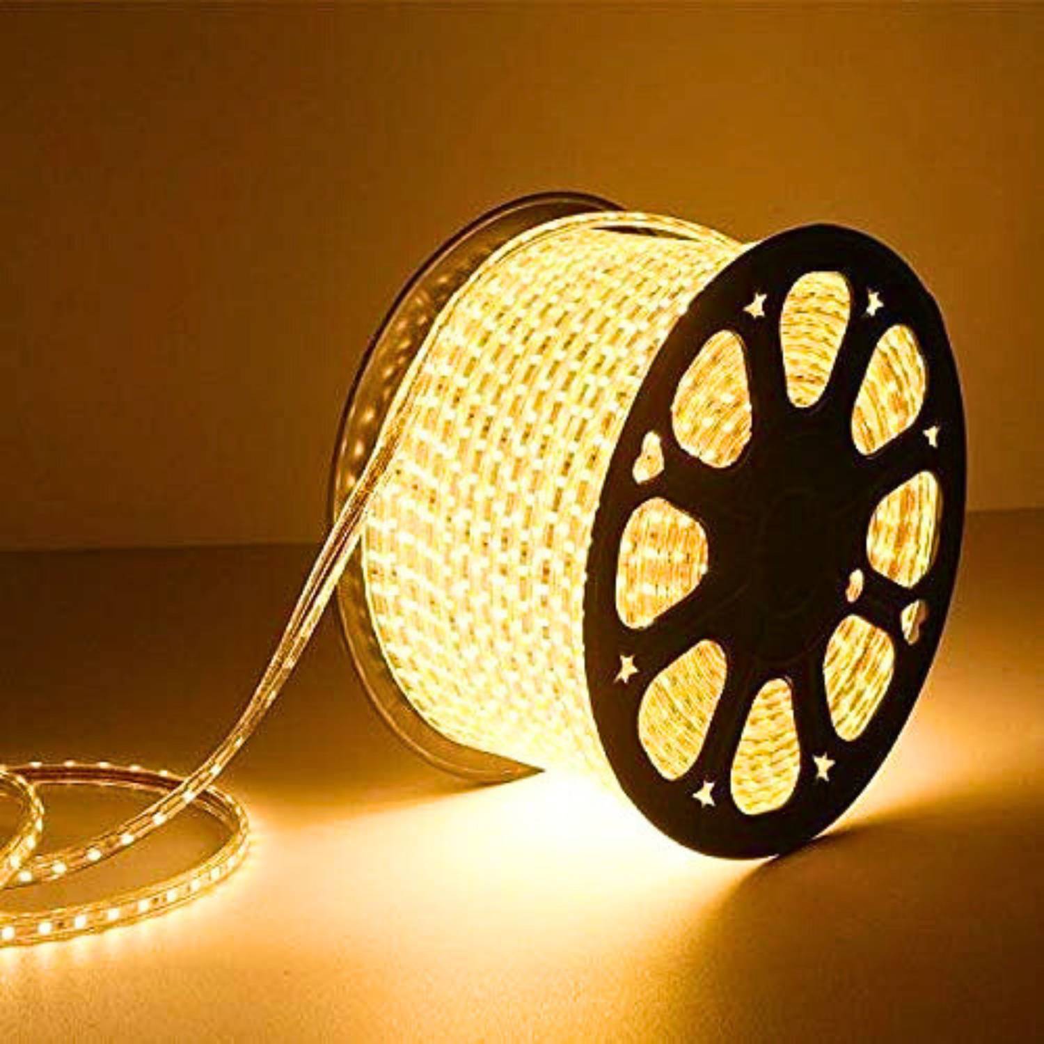 Volt Vision 1200 LEDs 15 m Yellow Steady Strip Rice Lights (Pack