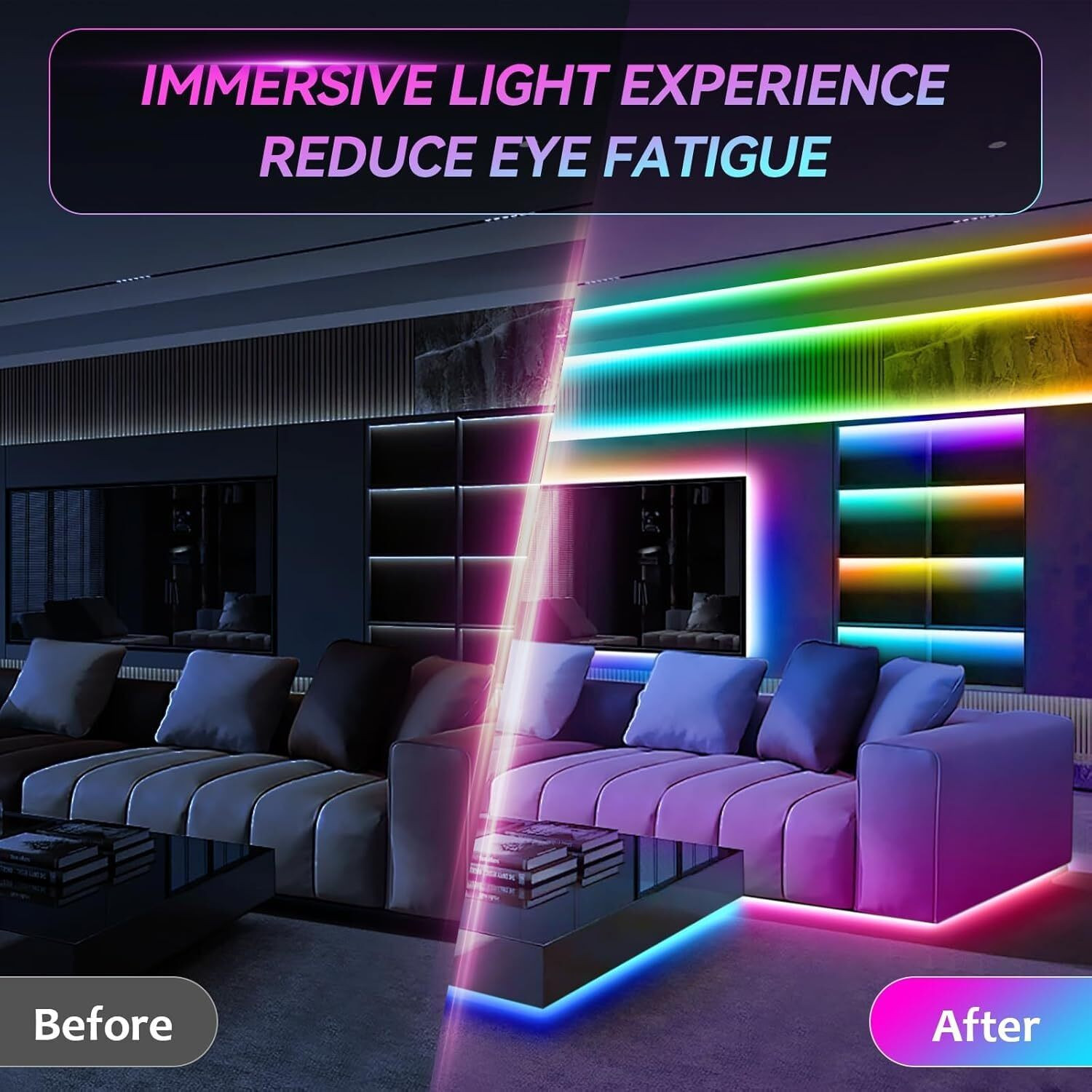 Image of ONE94 STORE 300 LEDs 5 m Multicolor Flickering, Color Changing, Steady Strip Rice Lights
