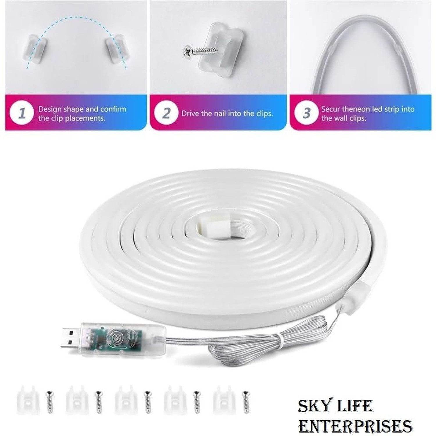 Image of AI SMART 600 LEDs 5 m Red, Green, Blue Flickering, Steady, Color Changing Strip Rice Lights