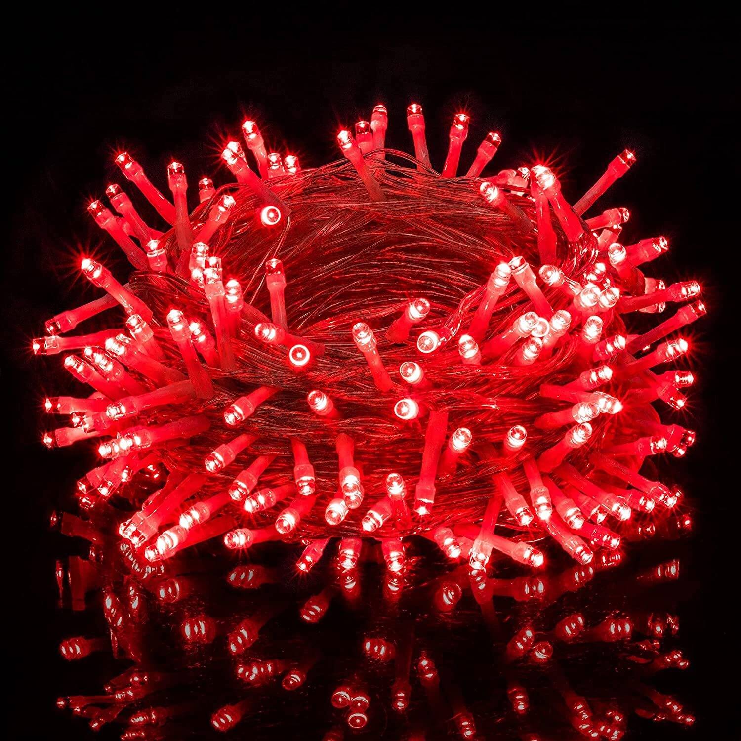ATULUX 14 LEDs 9 m Red Steady String Rice Lights