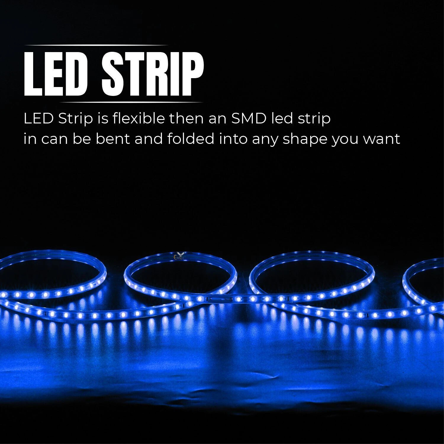 Image of Errol 186 LEDs 3 m Blue Steady Strip Rice Lights