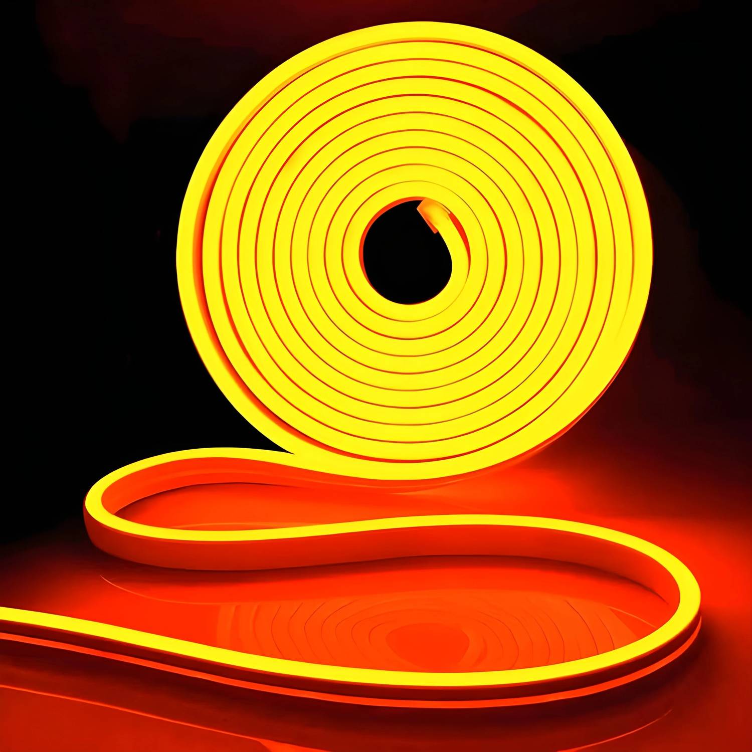 TECHGEAR 600 LEDs 5 m Orange Steady String Rice Lights (Pack of 1