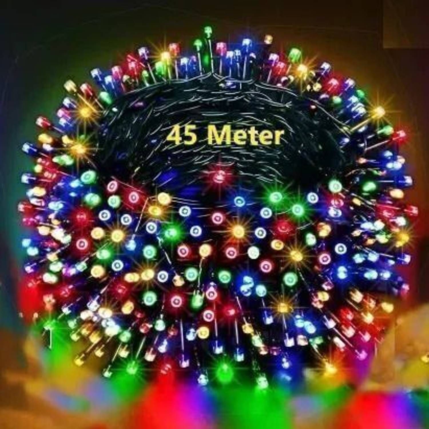 diwalilights 120 LEDs 45 m Multicolor Color Changing, Flickering,
