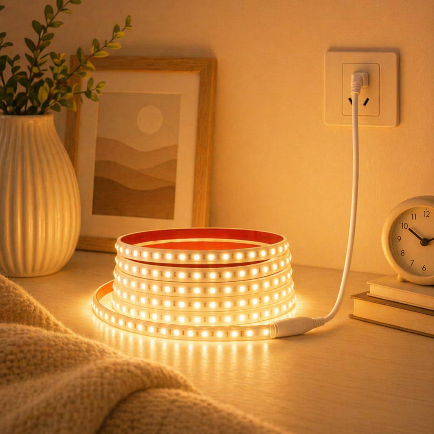 AA Power 360 LEDs 3 m Yellow Steady Strip Rice Lights