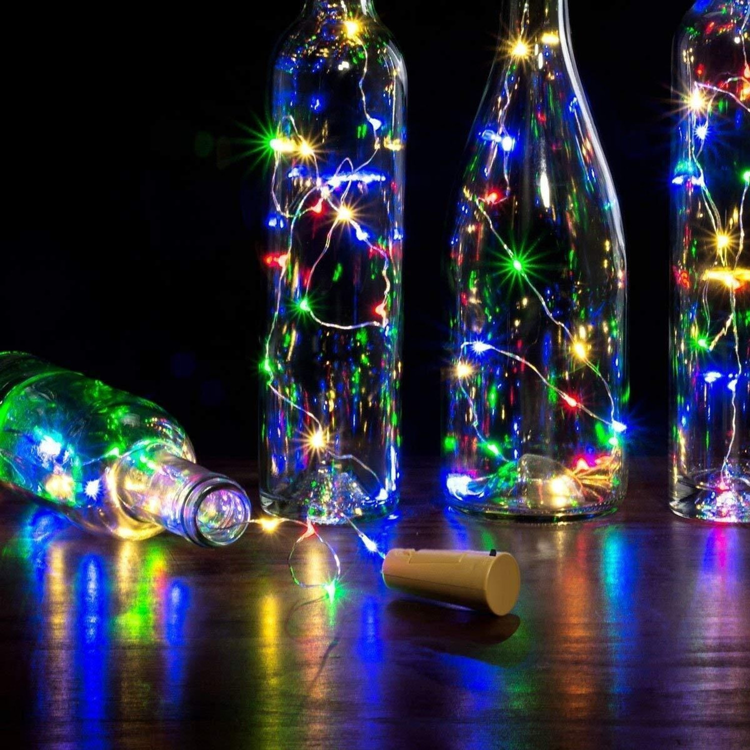 Image of sidhguru 20 LEDs 2 m Multicolor Flickering String Rice Lights