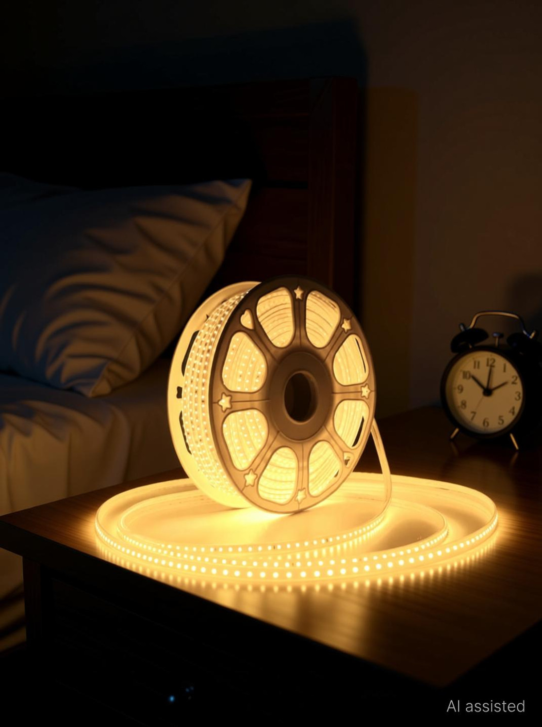 Image of RU Lights 600 LEDs 5 m Yellow Steady Strip Rice Lights