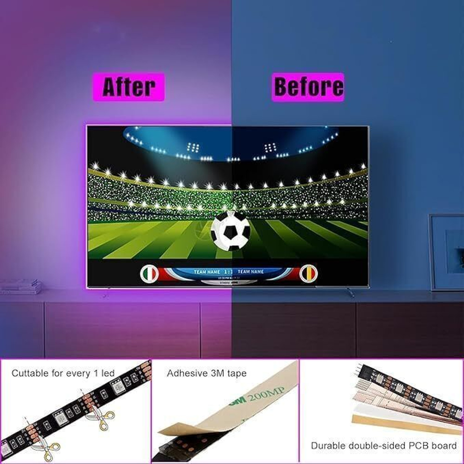 Image of One94Store 180 LEDs 3 m Multicolor Color Changing Strip Rice Lights
