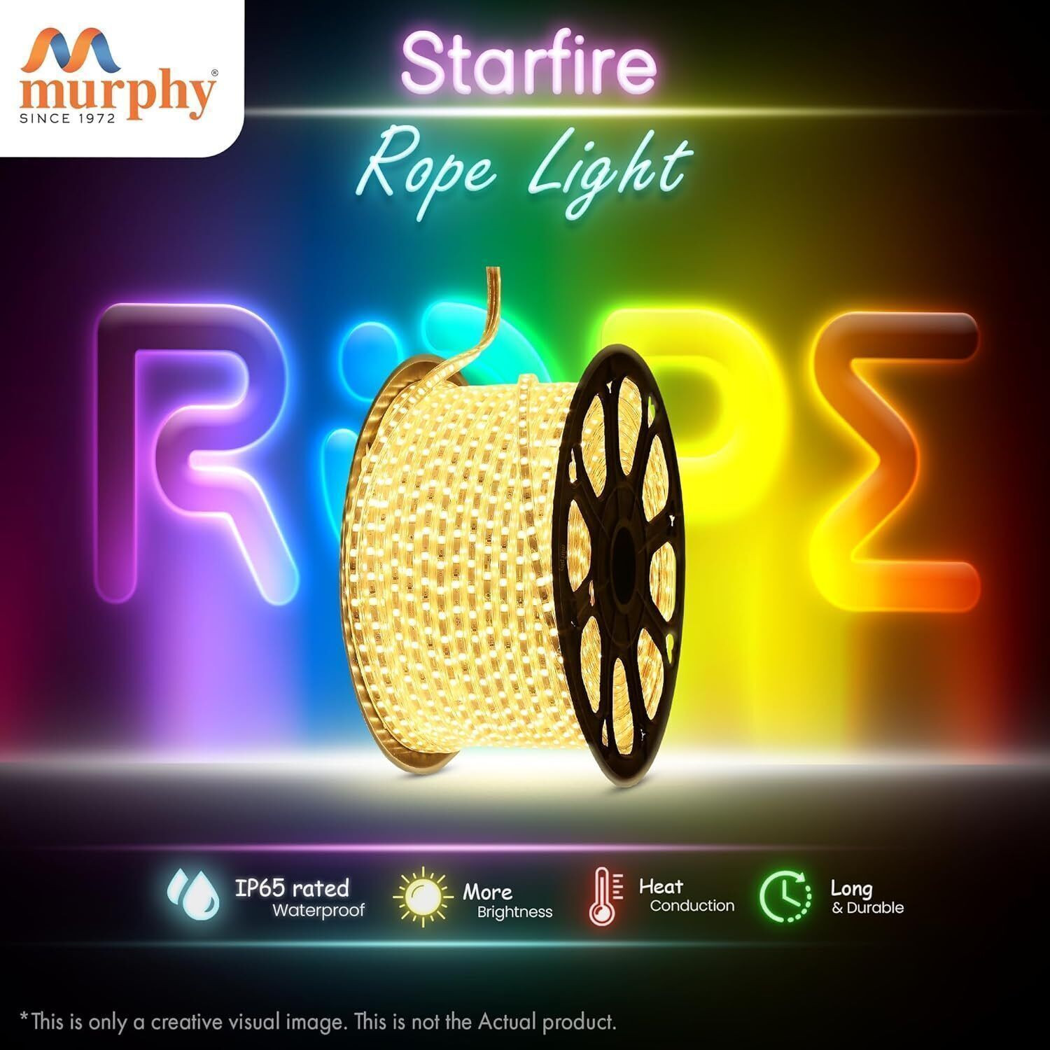 Image of MURPHY 2400 LEDs 17.5 m Yellow Steady String Rice Lights