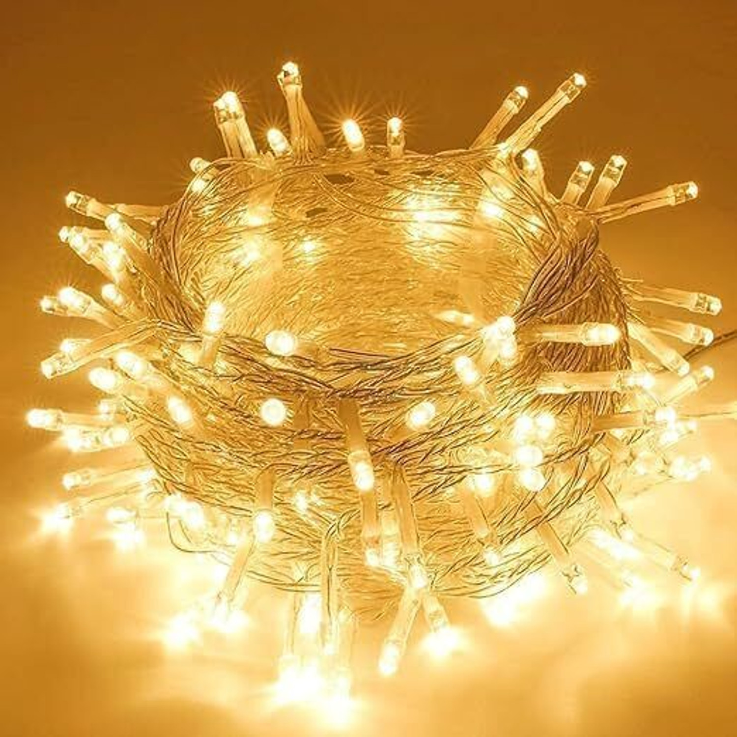 Image of MANSAA 40 LEDs 11 m Yellow Steady String Rice Lights