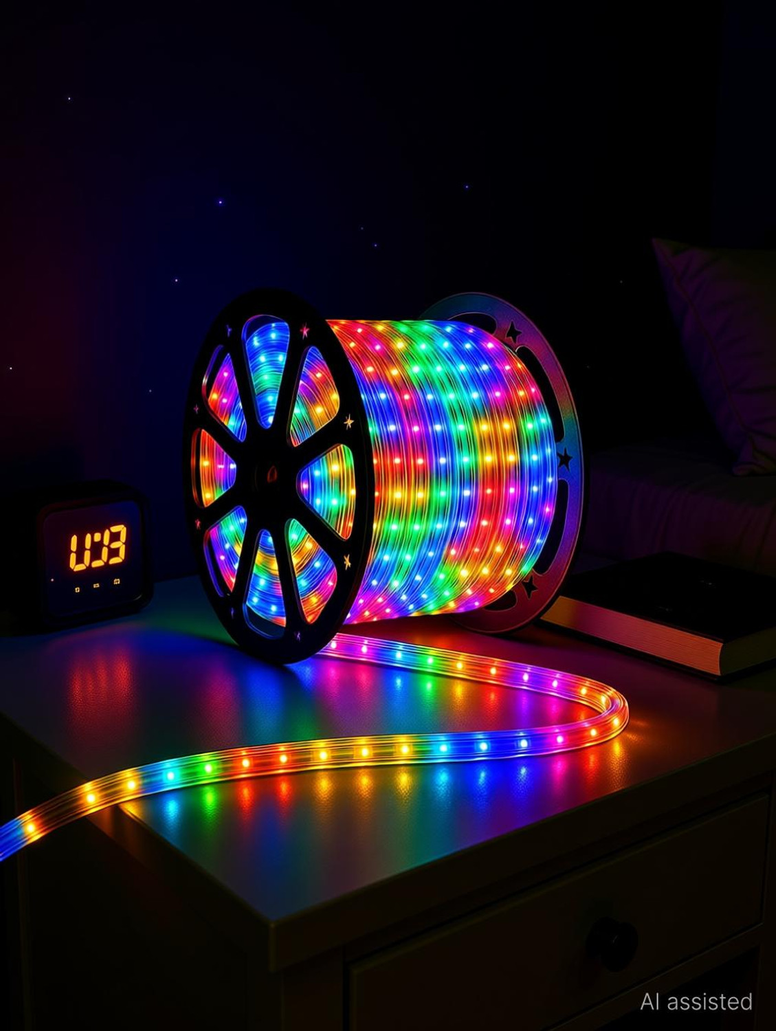 Image of Longitude 1200 LEDs 10 m Multicolor Steady Strip Rice Lights