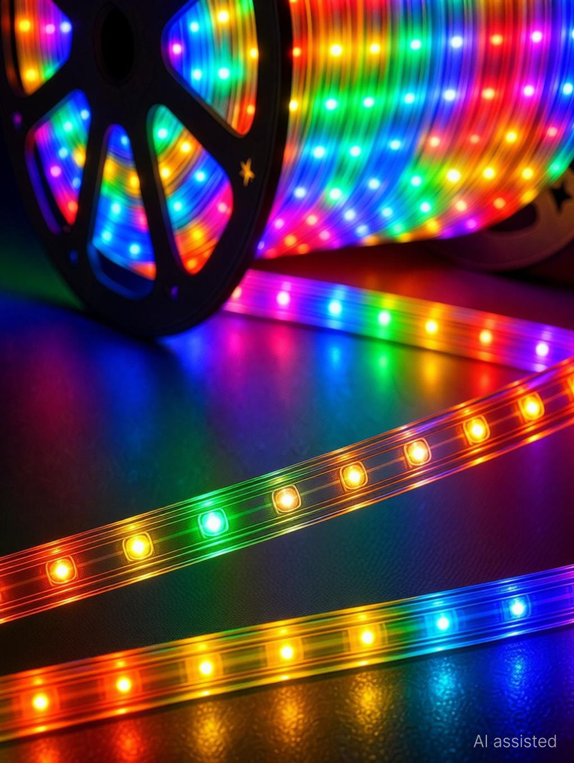 Image of Longitude 1200 LEDs 10 m Multicolor Steady Strip Rice Lights