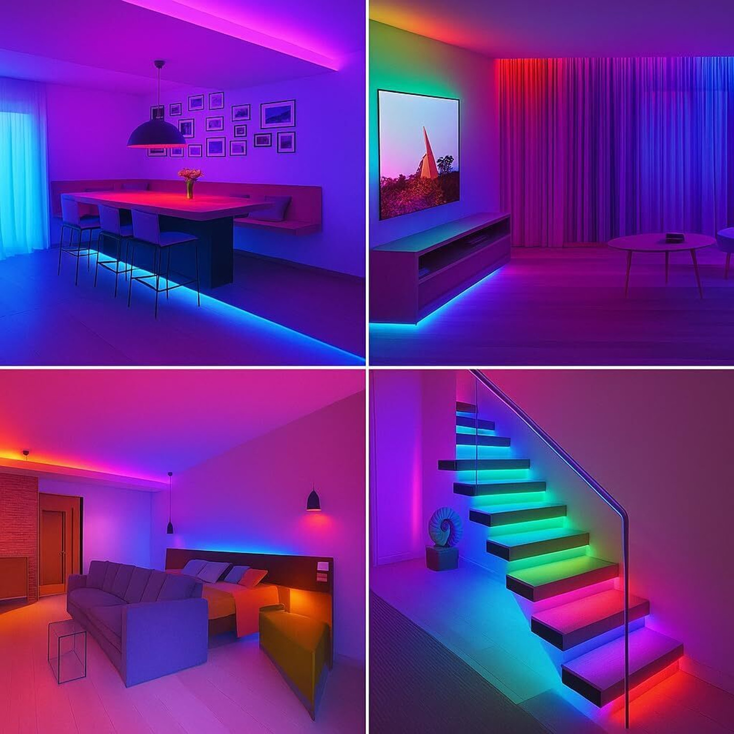 Image of Errol 240 LEDs 2 m Multicolor Steady Strip Rice Lights