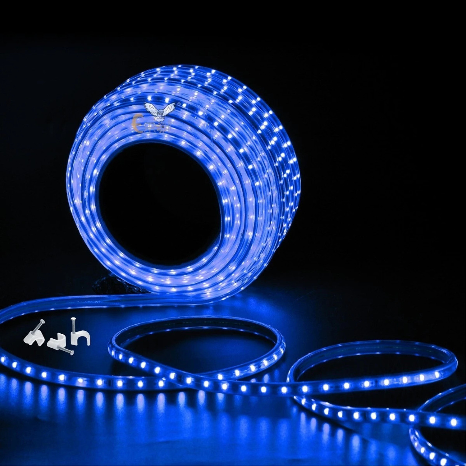 Image of Errol 186 LEDs 3 m Blue Steady Strip Rice Lights