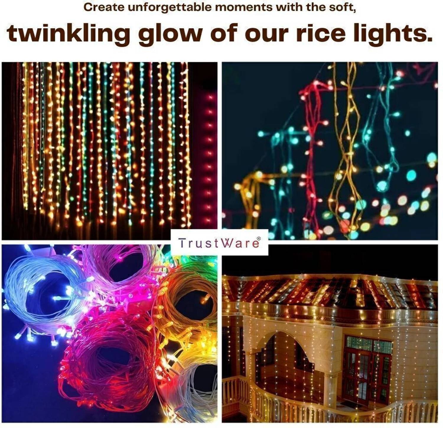 Trust Ware 40 LED Multicolor Rice Lights 12m - Image 4