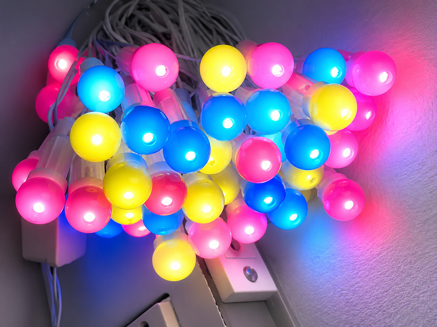 Image of jyoti123 45 LEDs 12 m Multicolor Steady Star Rice Lights (Pack of 1)