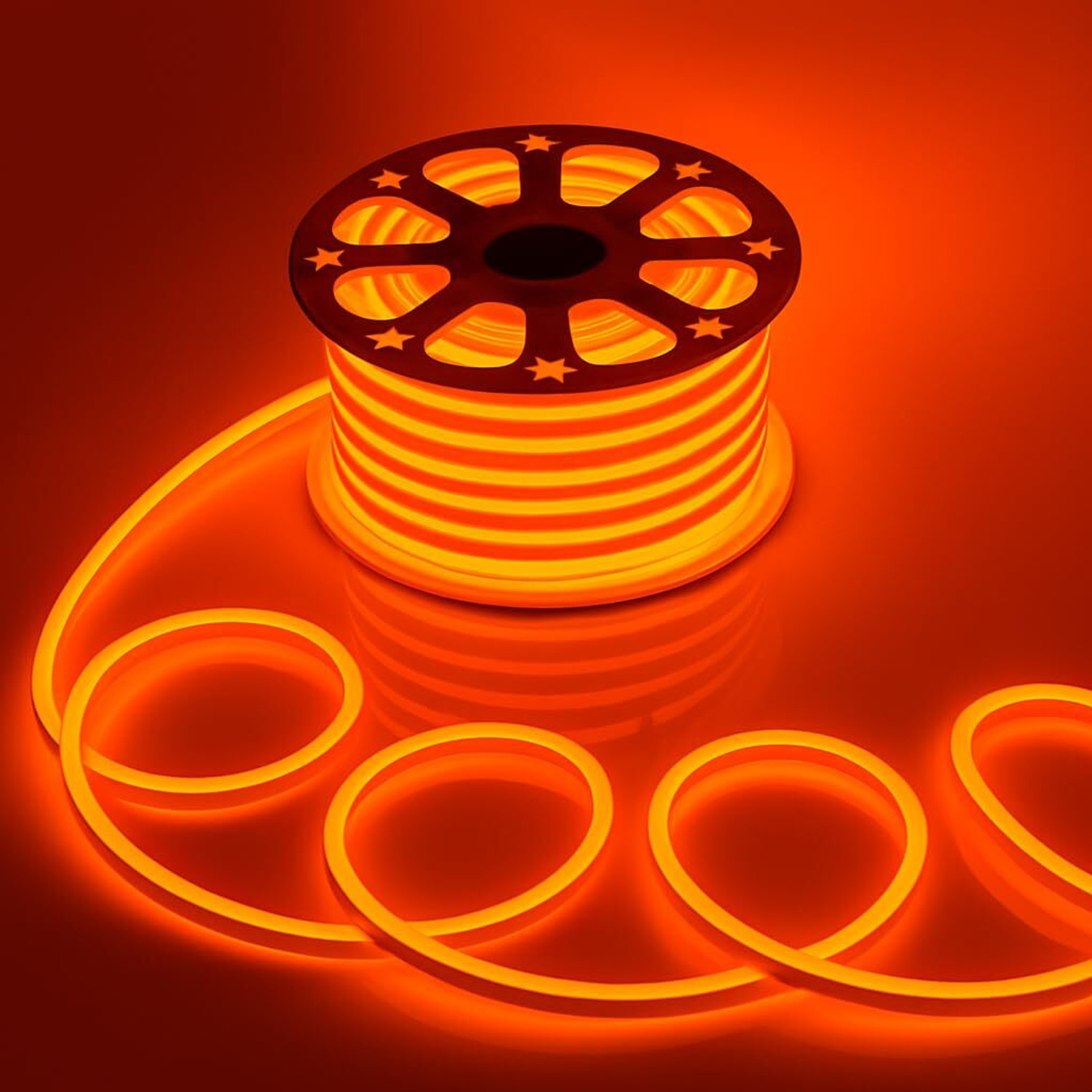 Image of Gesto 250 LEDs 5 m Orange Steady Strip Rice Lights