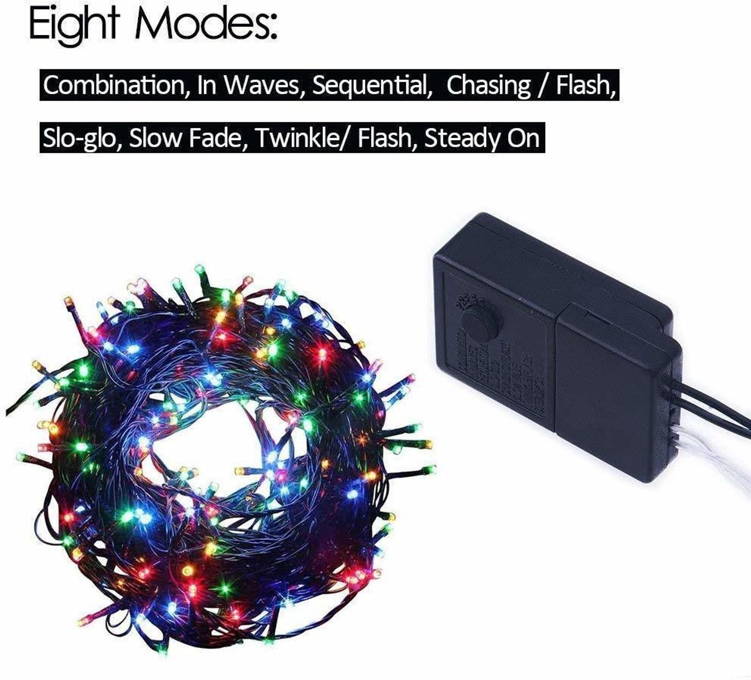 Image of Nirvair 36 LEDs 10.01 m Multicolor Color Changing Water Drop Rice Lights