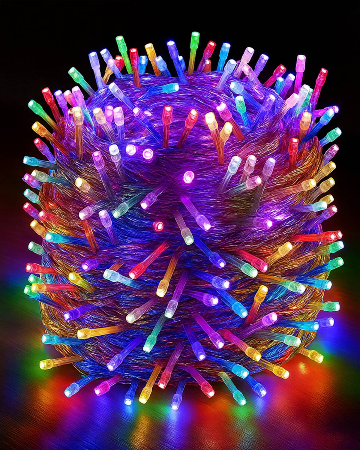 Homesake 600 LEDs 100m Multicolor Flickering Bulb Rice Lights - Image 1