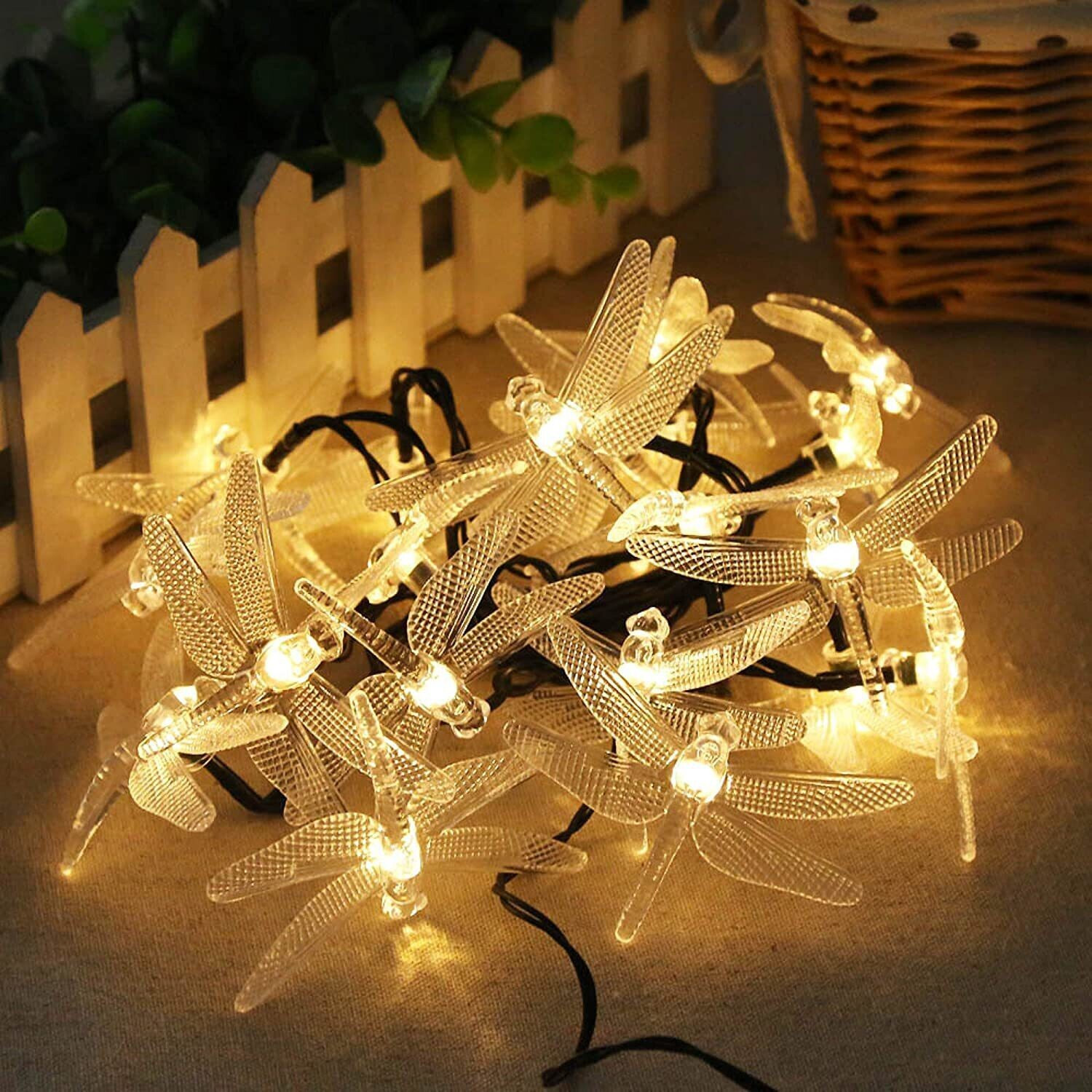 Image of Home Delight 14 LEDs 4 m Yellow Steady Wasp Rice Lights