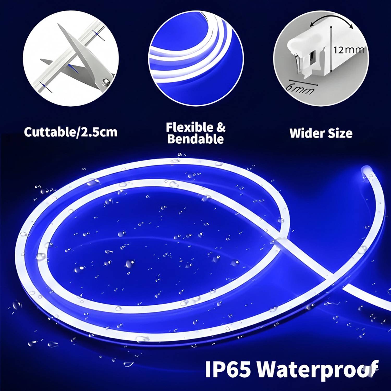primeled 600 LEDs 5m Blue Steady Strip Rice Lights Pack of 1 - Image 5