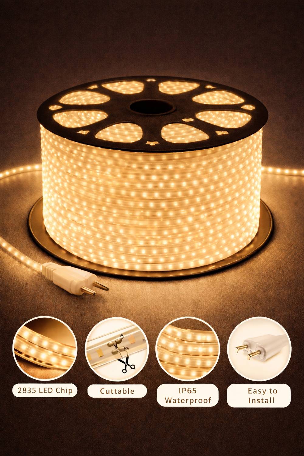 Peafowl 1200 LEDs 10.16m Yellow Rice Lights - Image 4