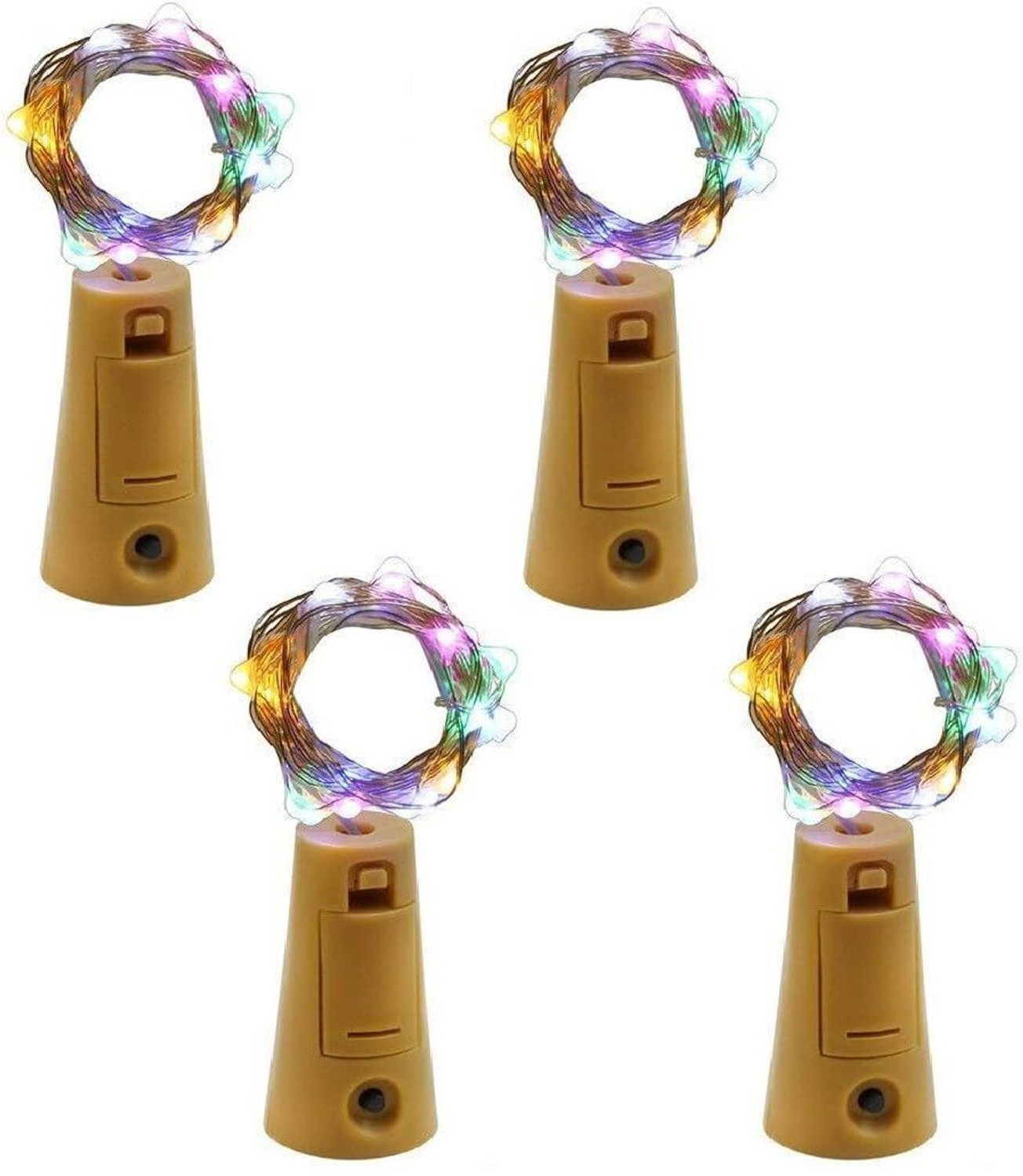 Image of sidhguru 20 LEDs 2 m Multicolor Flickering String Rice Lights