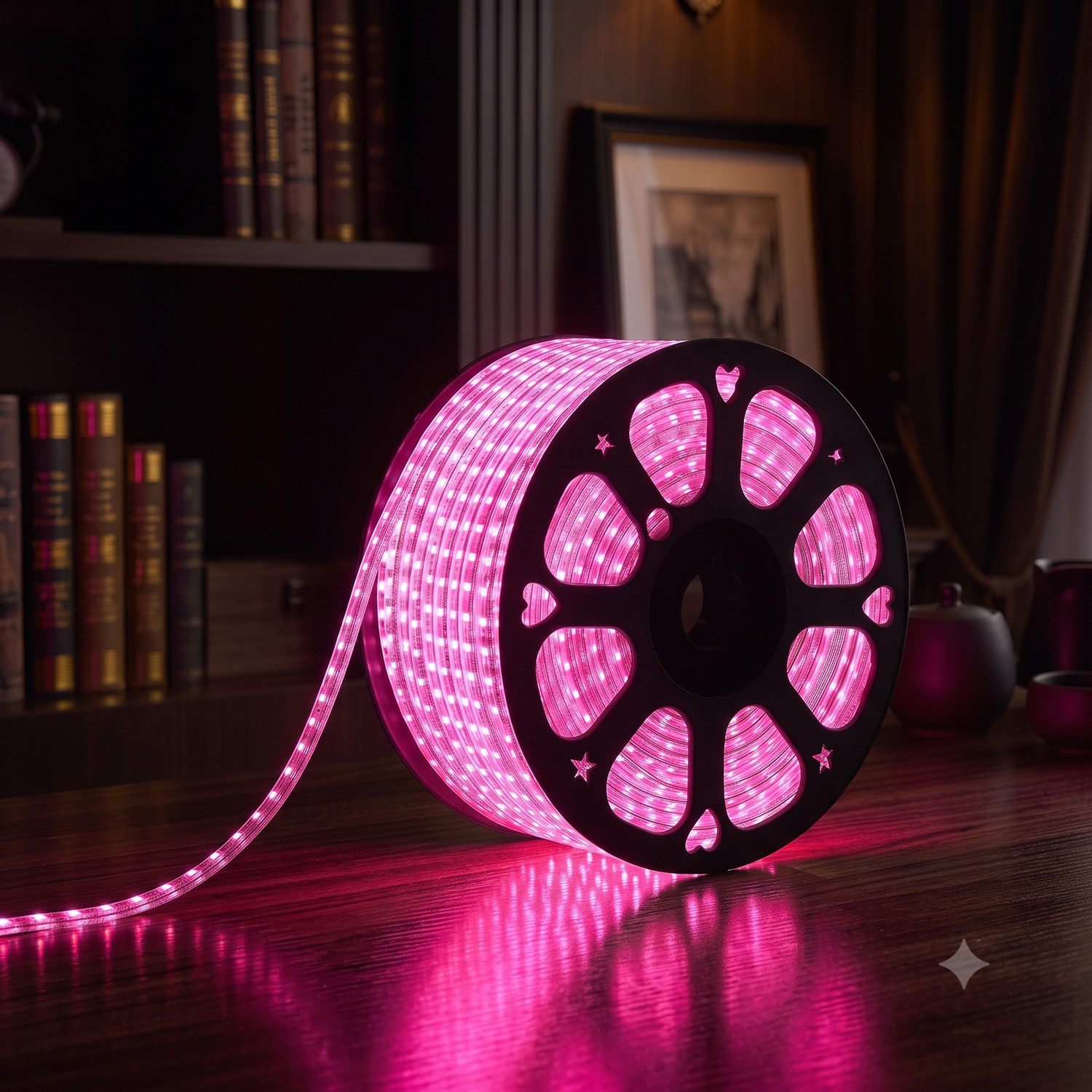 Image of LUMIONEX 1200 LEDs 10 m Pink Steady Strip Rice Lights