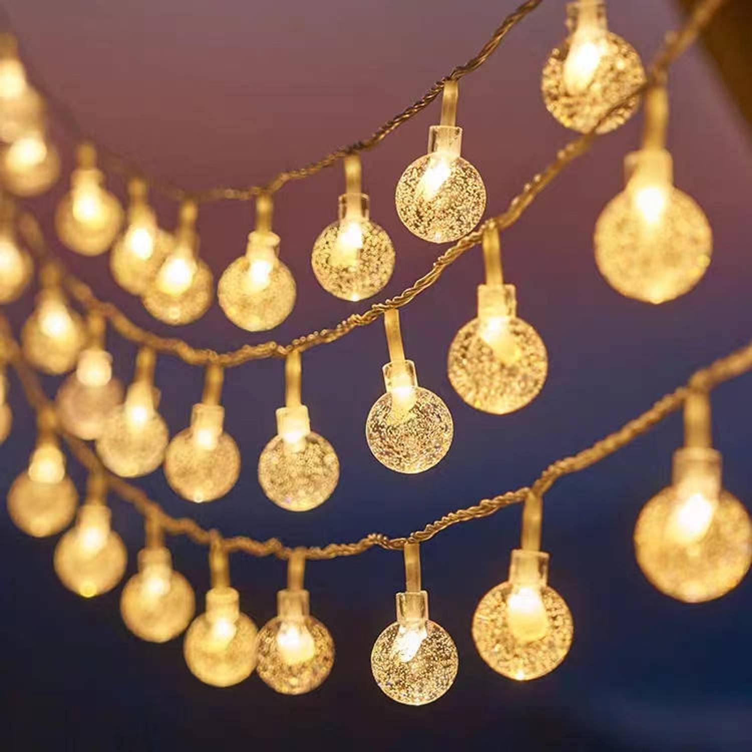 X4Decor 14 LEDs 3 m Yellow Steady Bulb Rice Lights (Pack of 1)
