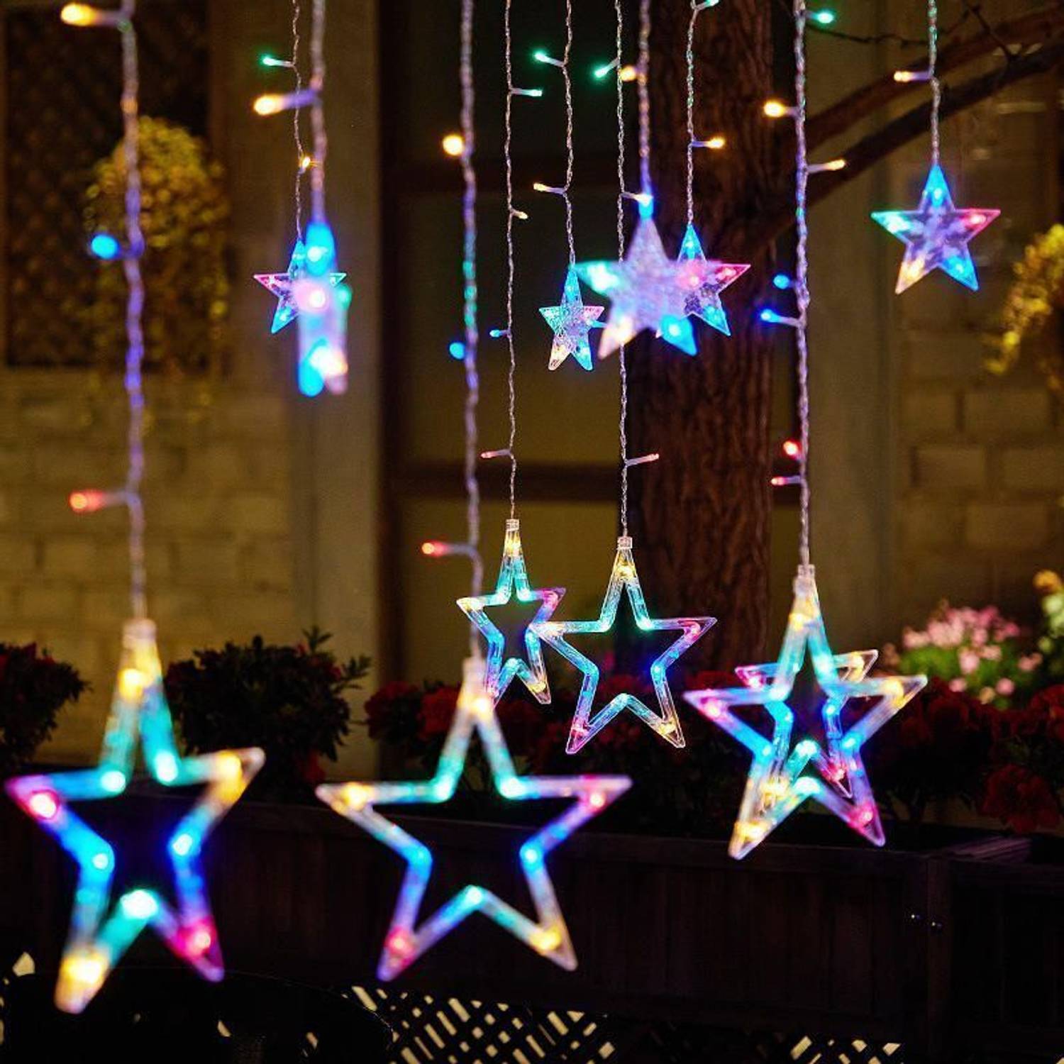 MZ 112 LEDs 4.5 m Transparent Steady Star Rice Lights (Pack of 1)