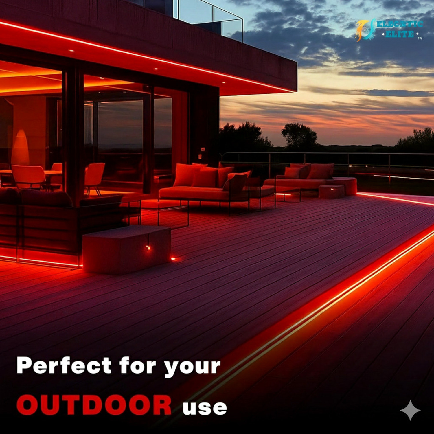 Image of ELECRTIC ELITE 4200 LEDs 30 m Red Steady String Rice Lights