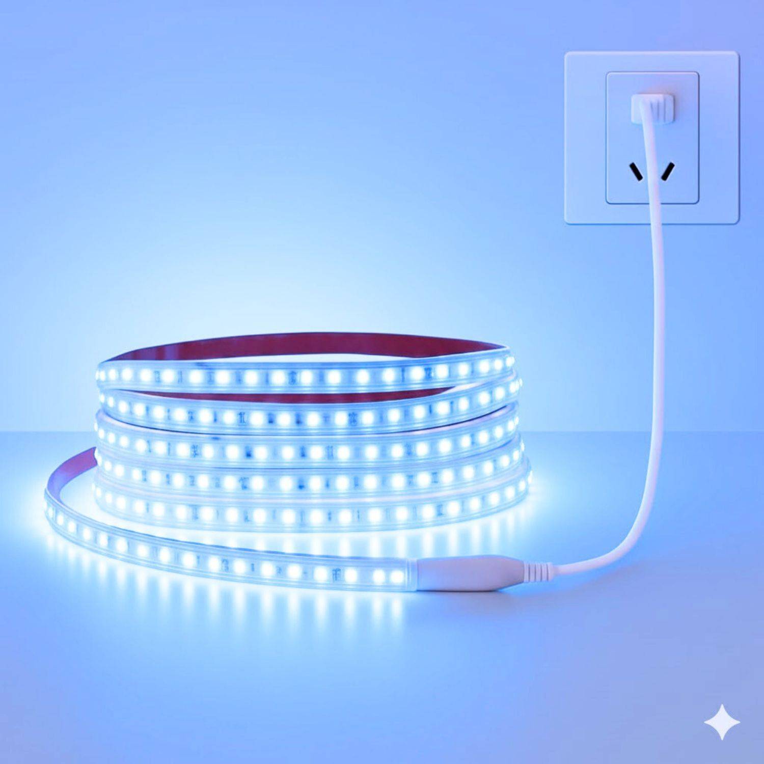 AI SMART 1200 LEDs 10 m Transparent Steady, Flickering, Color Changing Strip Rice Lights