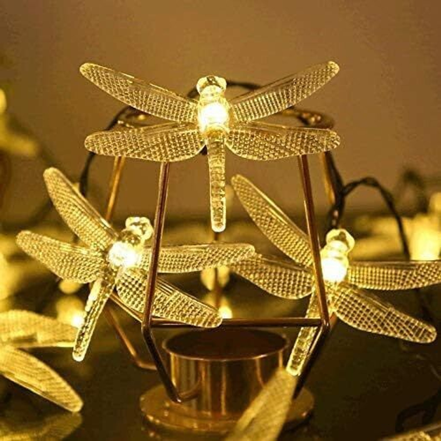 Image of Home Delight 14 LEDs 4 m Yellow Steady Wasp Rice Lights