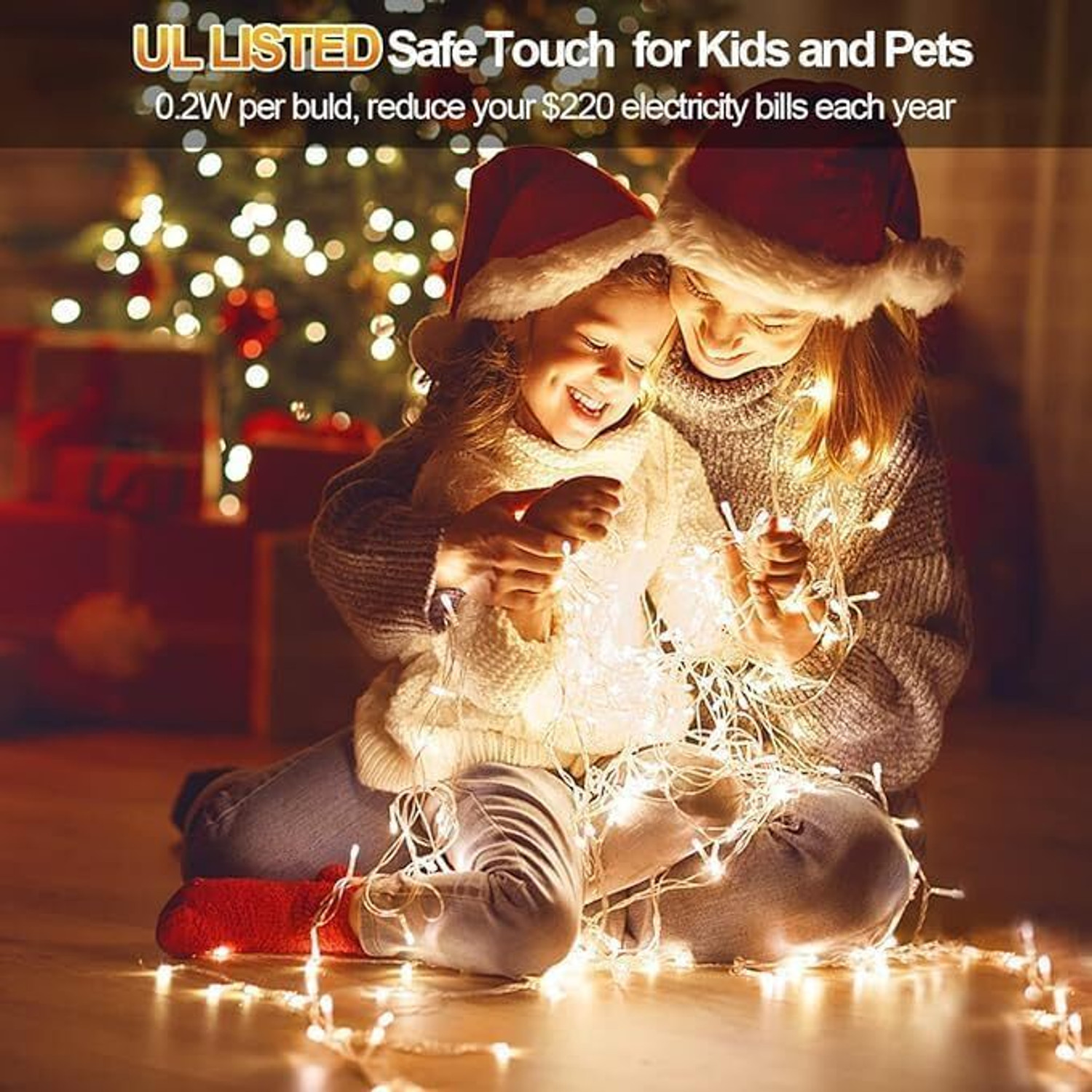 Image of CARSTEN 200 LEDs 40 m Yellow Steady String Rice Lights