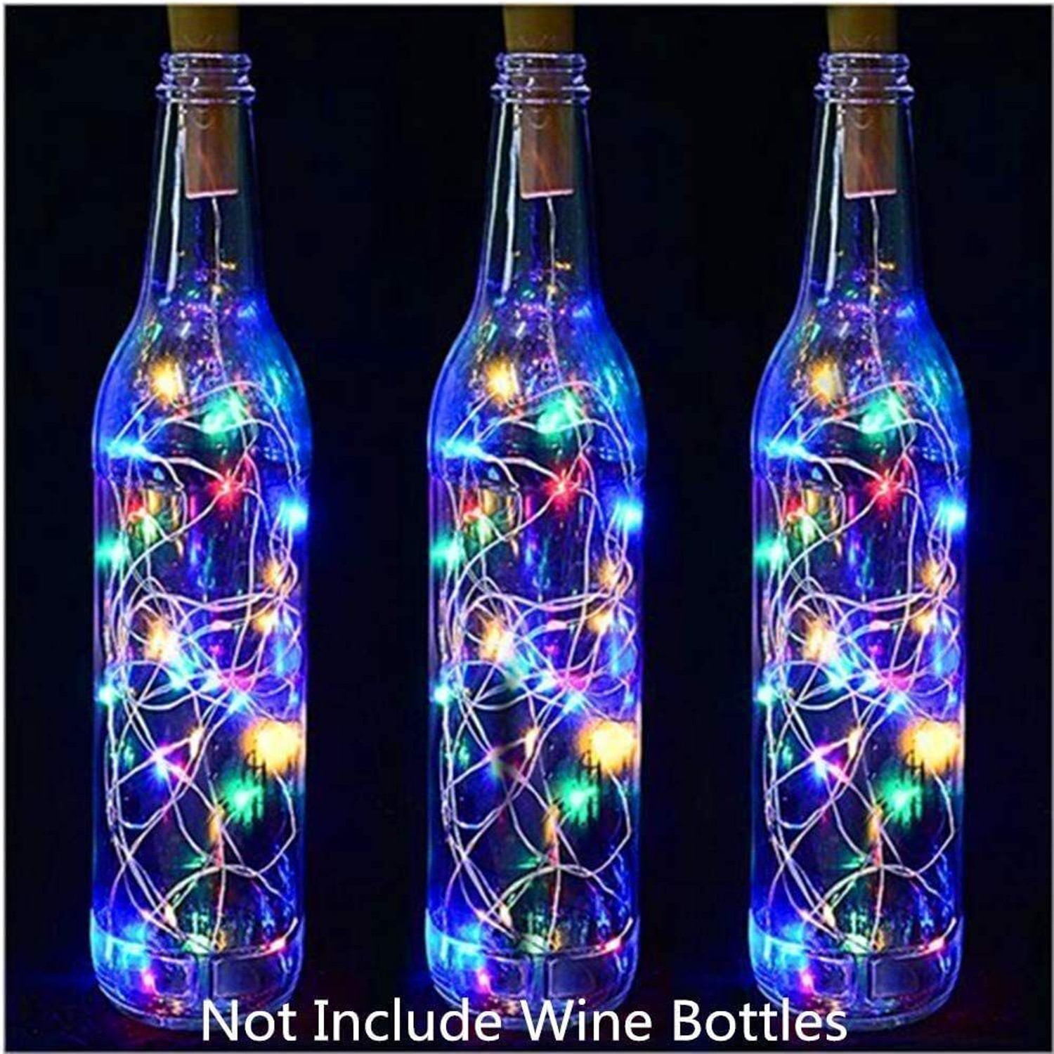 Image of sidhguru 20 LEDs 2 m Multicolor Flickering String Rice Lights